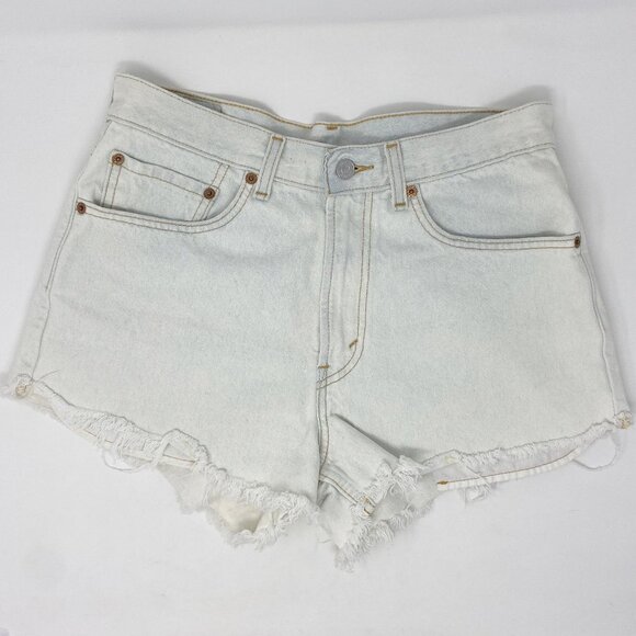 LEVI'S | Distressed Denim Cut-Off Shorts - Picture 1 of 10